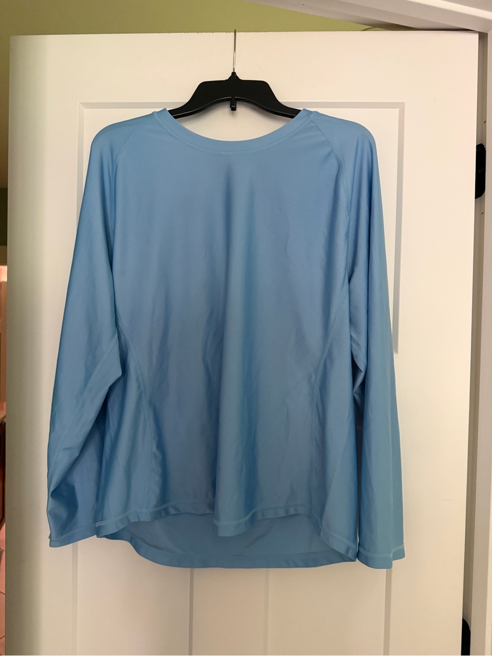 HODO SPORTS Light Blue Long-Sleeve Women's Performance Top-Size XXL